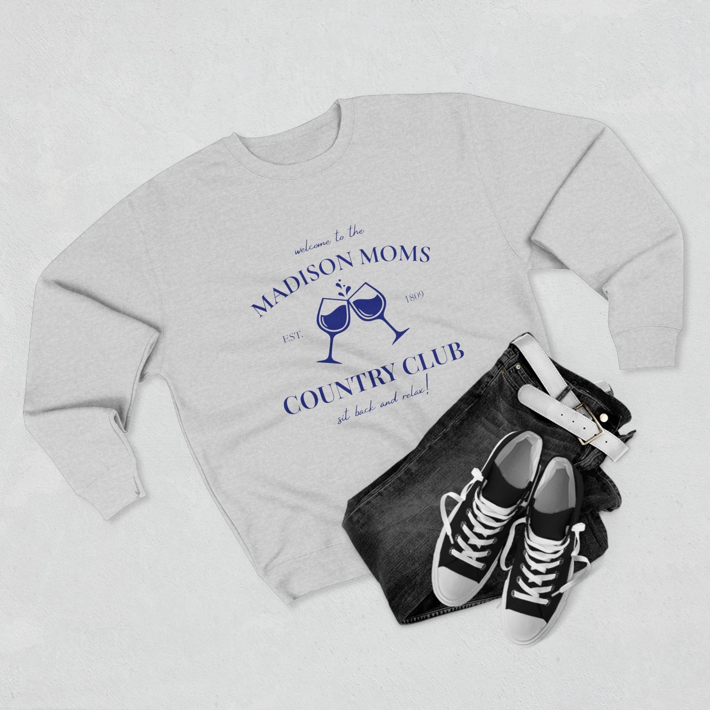 Madison Moms Country Club Crewneck Sweatshirt | The MadeSouthern Collection