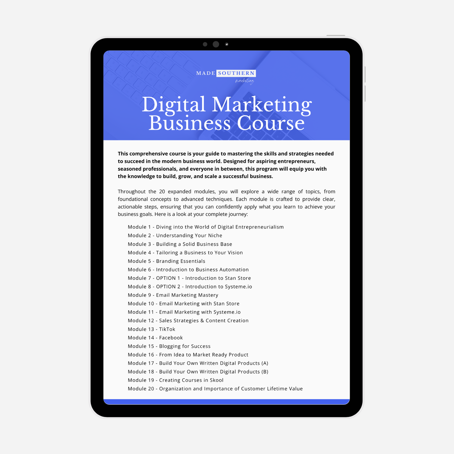 Digital Marketing Business Course