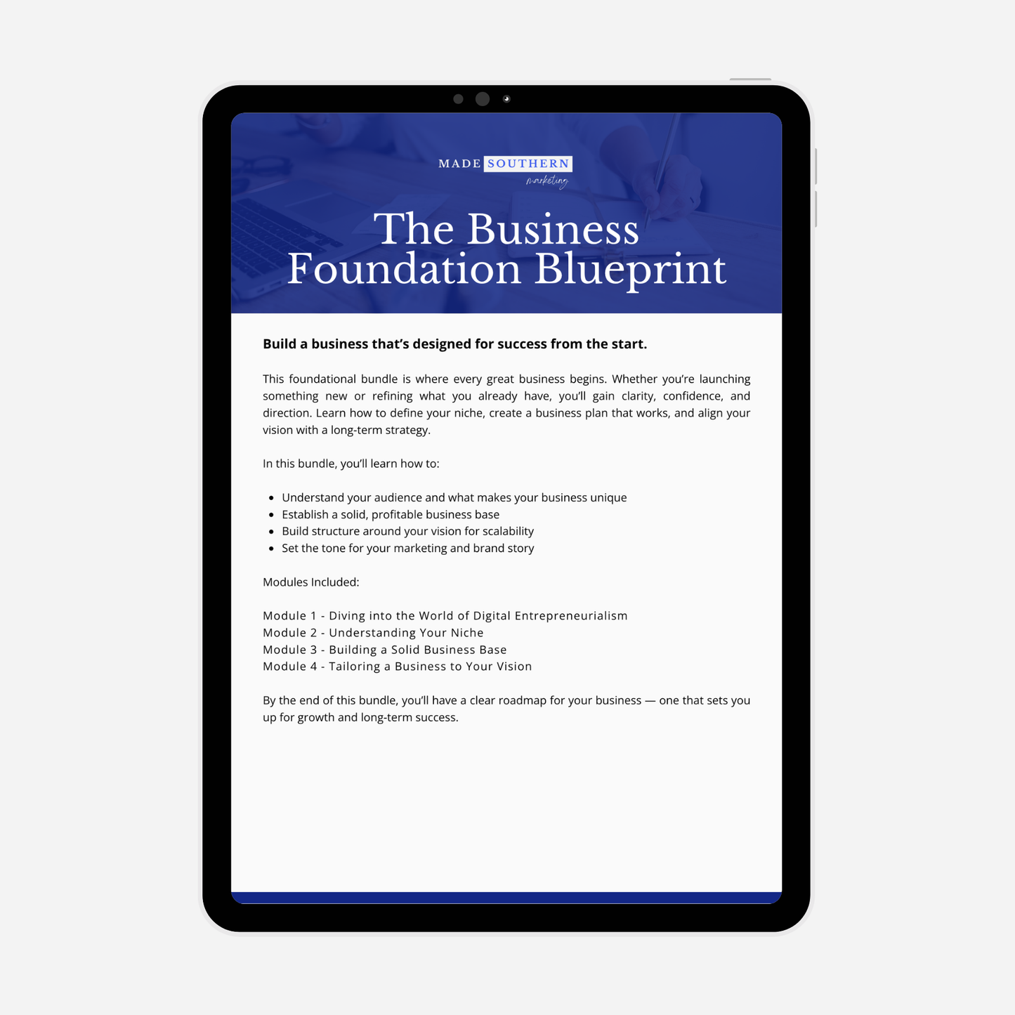 The Business Foundation Blueprint