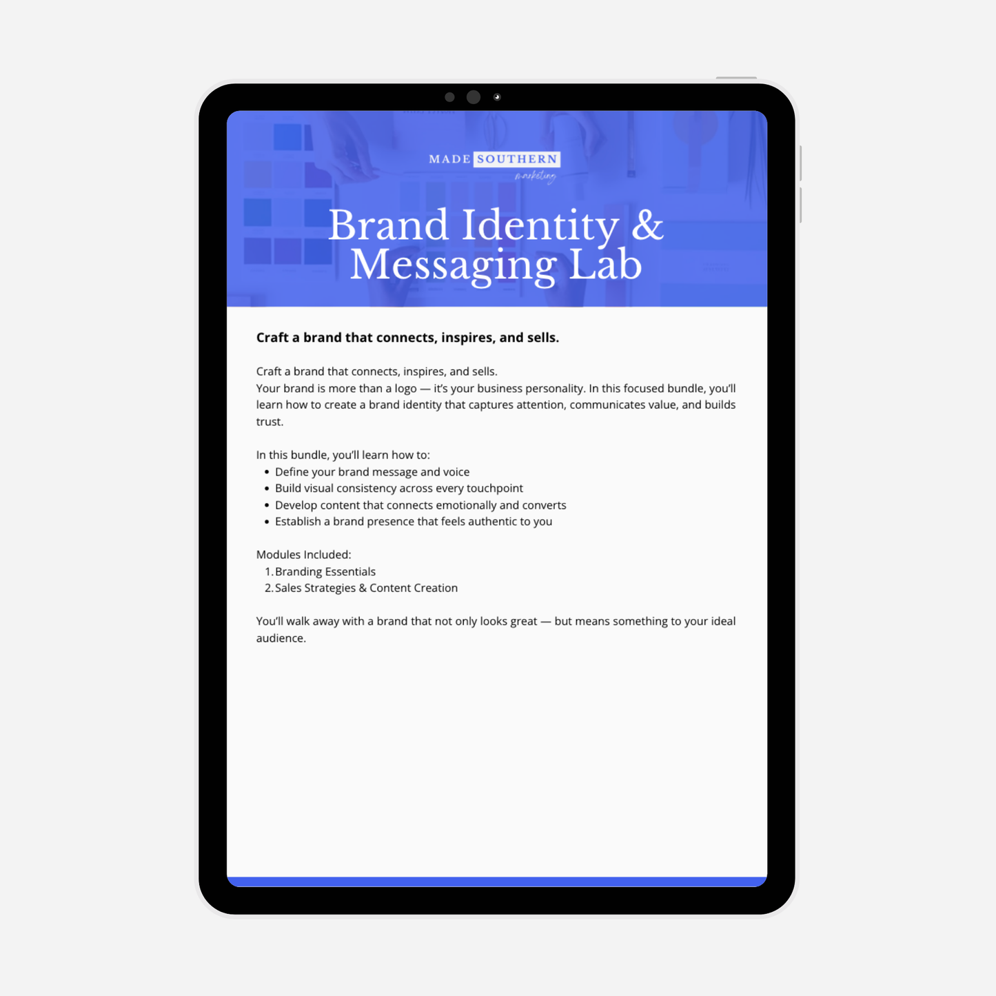 Brand Identity & Messaging Lab