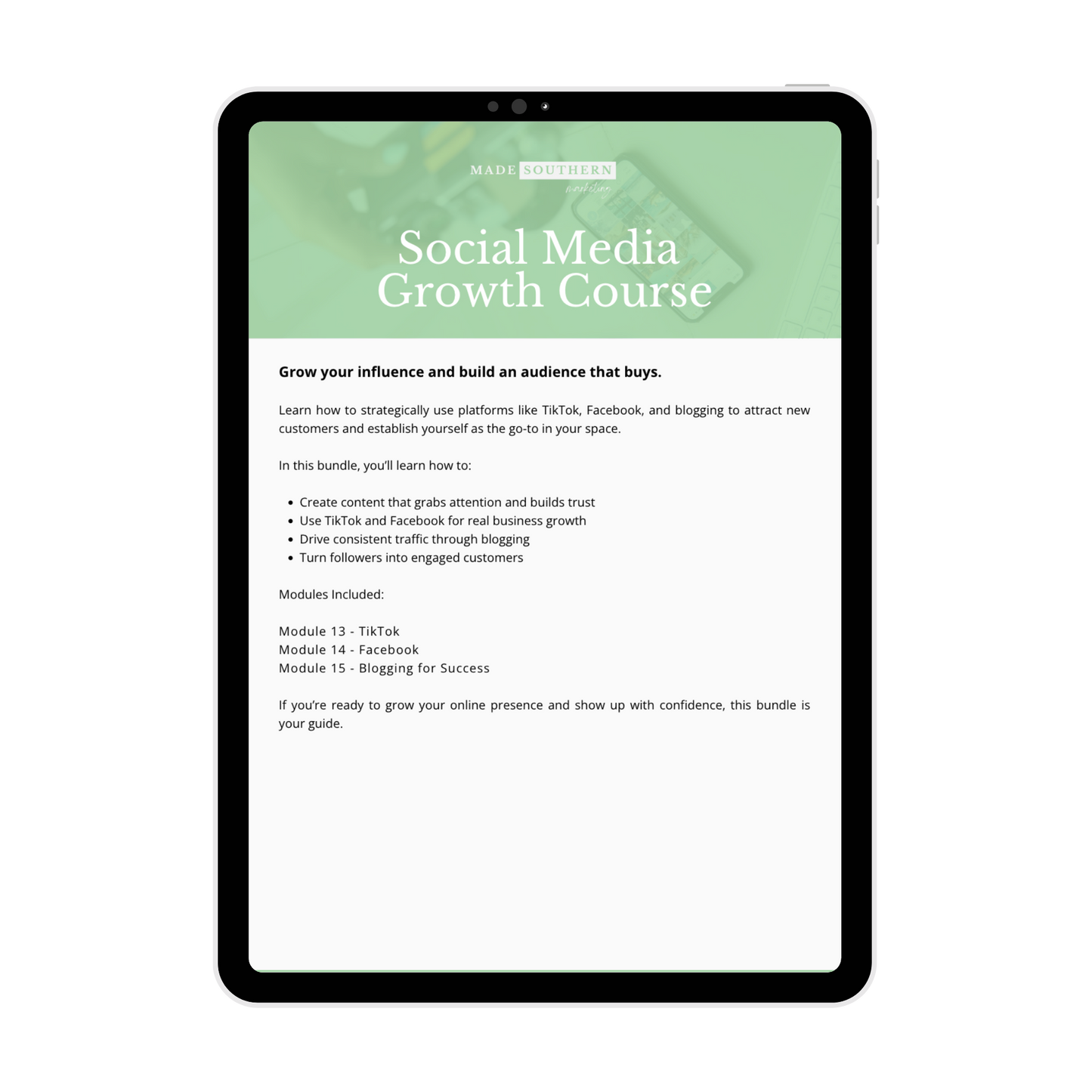 Social Media Growth Course