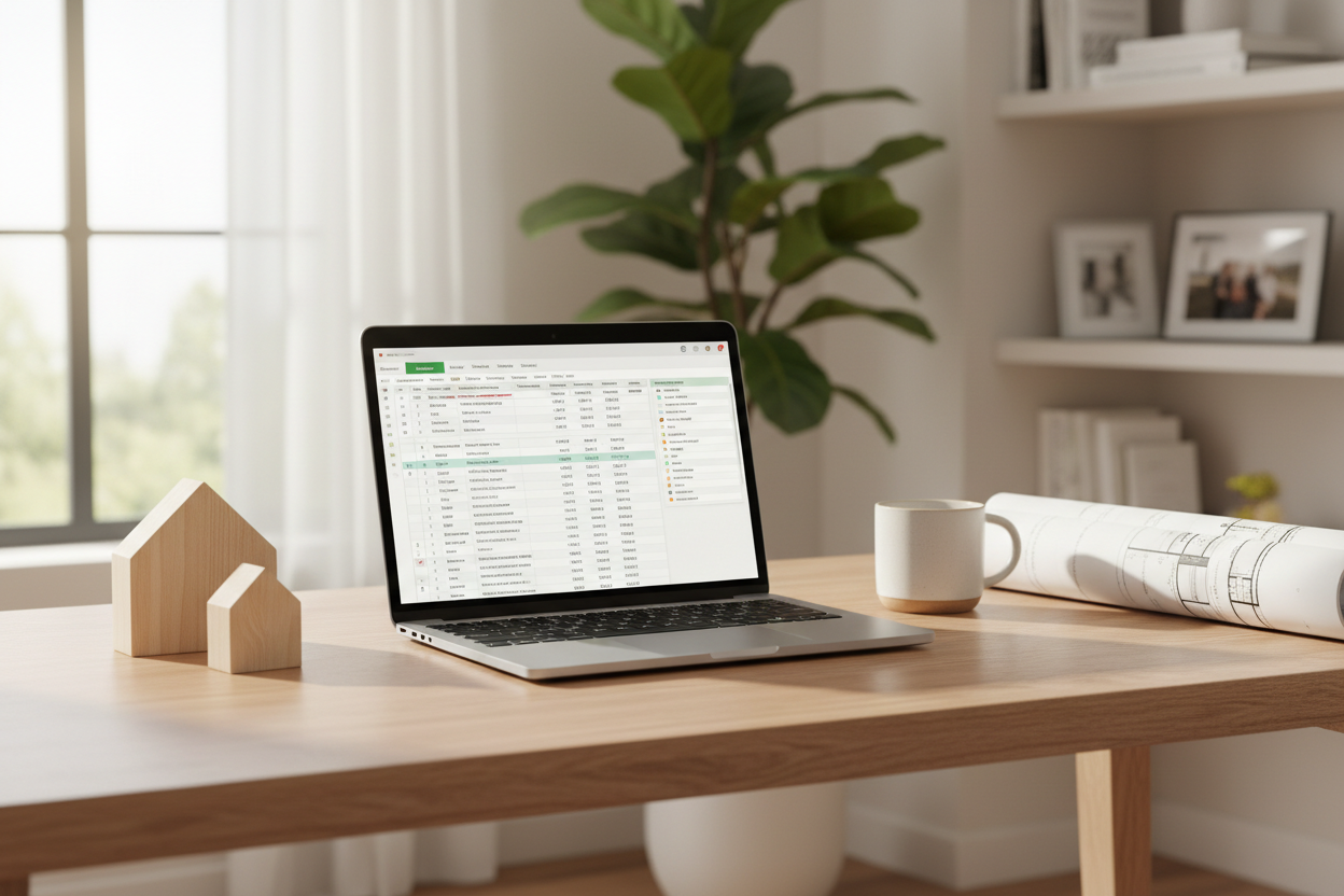 Custom Home Build Tracker Lifestyle Mockup