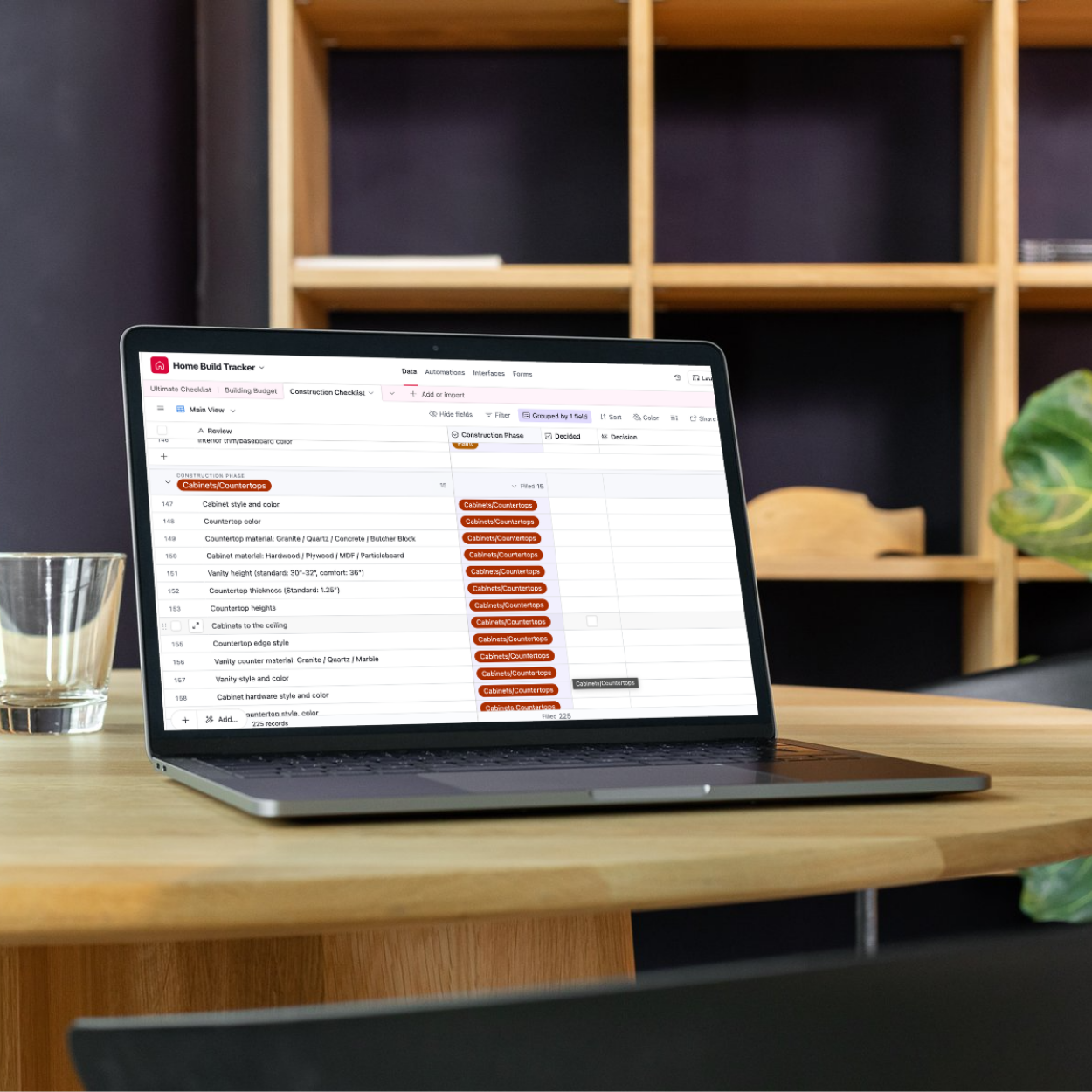 Custom Home Build Tracker