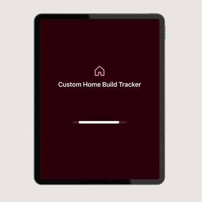 Custom Home Build Tracker